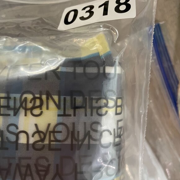 Tommy Hilfiger Mens XL Plaid Button-Down Shirt Yellow/Blue100%Cotton Long Sleeve - Picture 12 of 12